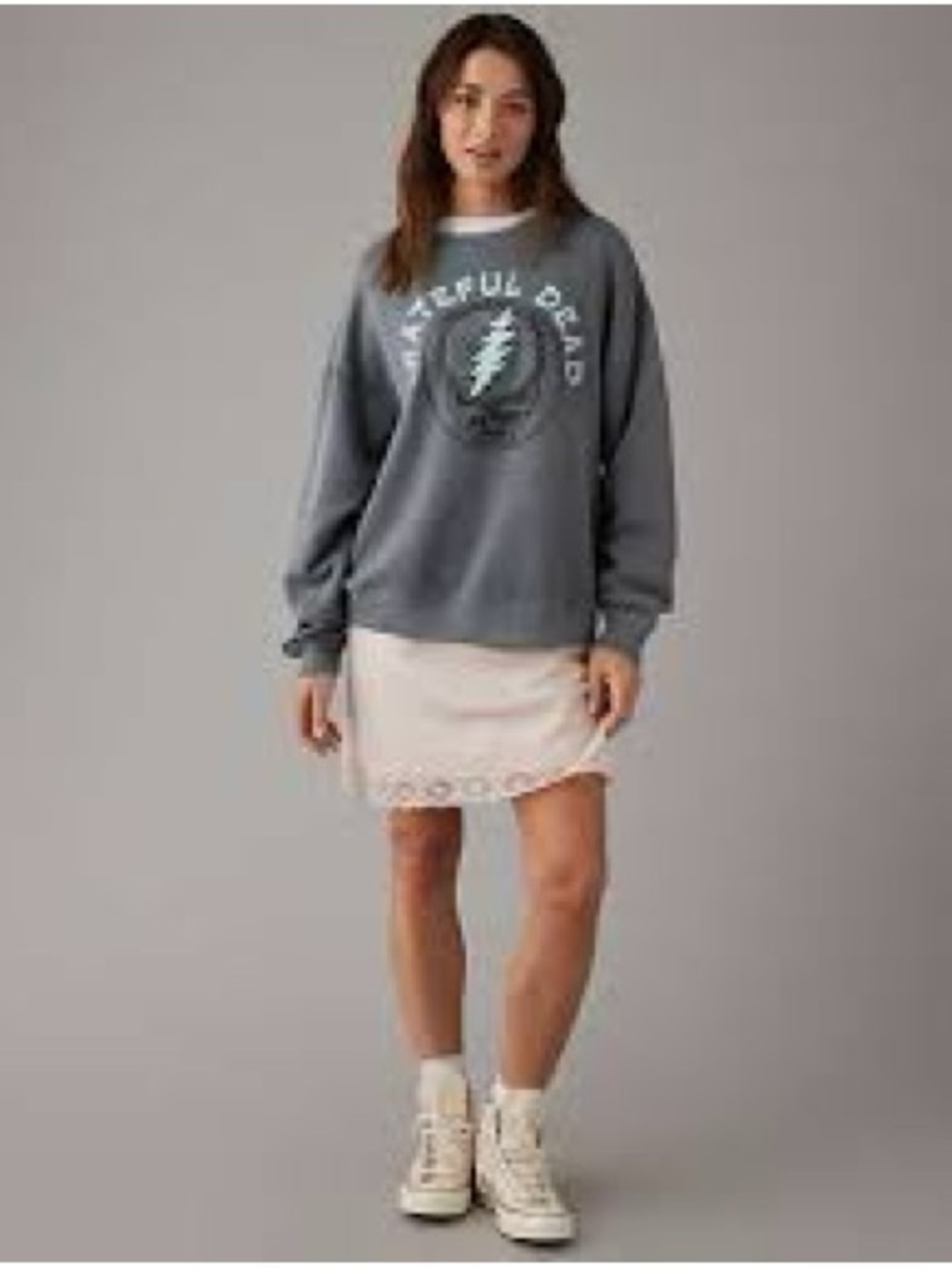 AMERICAN EAGLE 🦅 OVERSIZED GRATEFUL DEAD VINTAGE LIKE CREWNECK SWEATSHIRT | XL